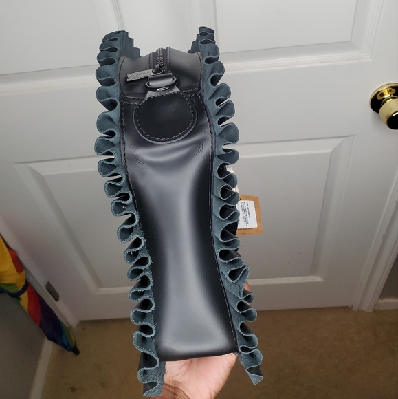 Rare Dr. Martens Heart Shaped Ruffle Leather bag - Picture 6 of 11